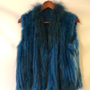 Rabbit fur vest